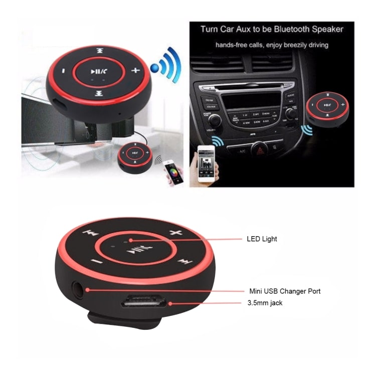 Bil Bluetooth fjernkontrol med 3,5mm udtag
