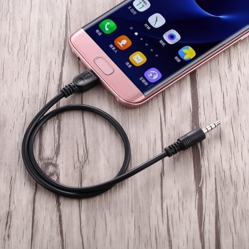 Aux-kabel 3,5mm til microusb