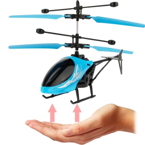 Mini-helikopter med infrarød sensor og LED belysning