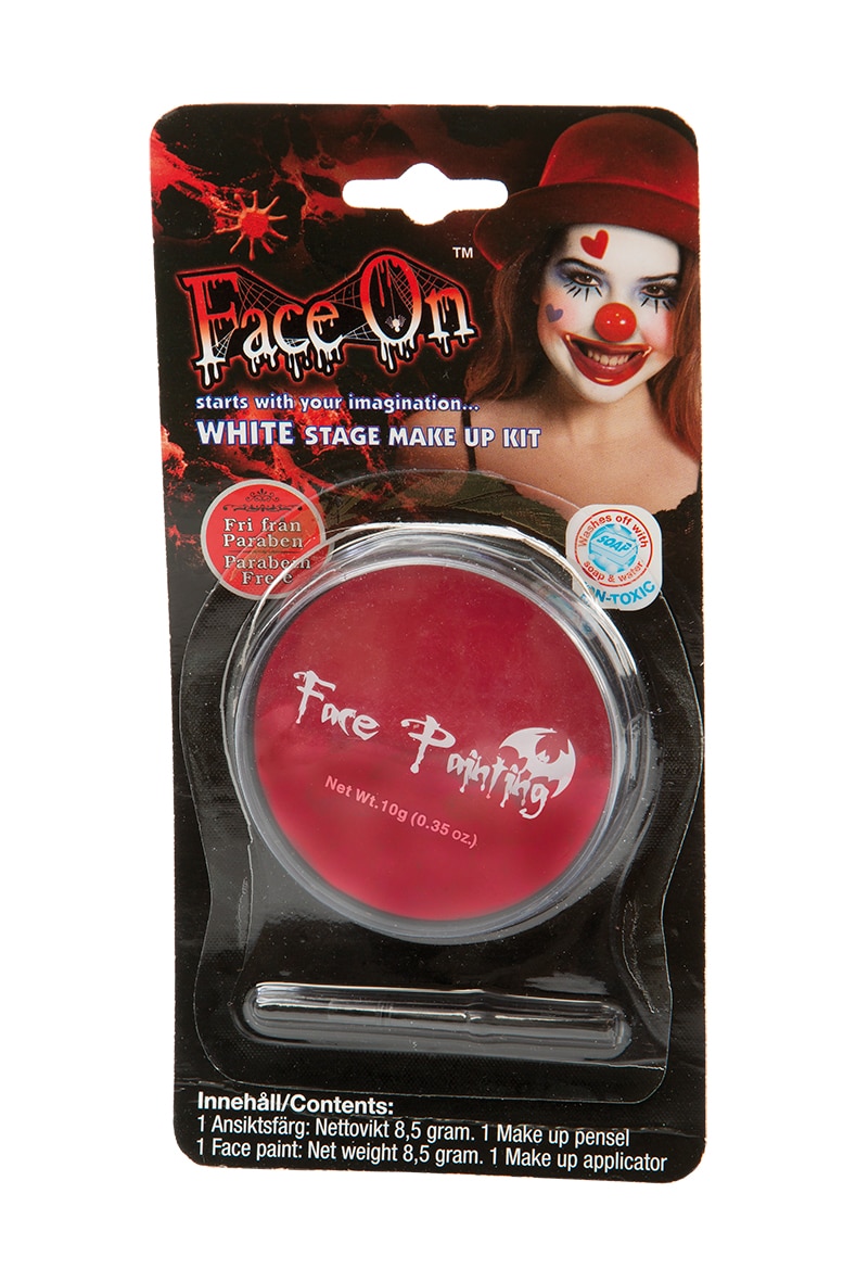 Face On Face Paint Rød