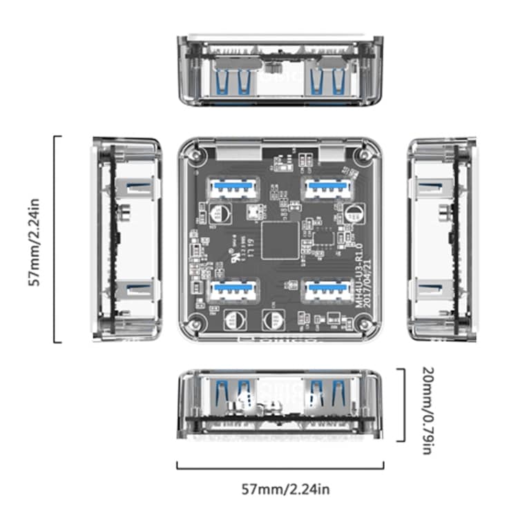 Transparent USB 3.0 Switch