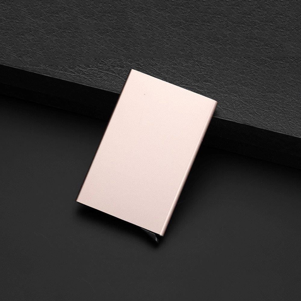Kortholder RFID-beskyttet Aluminium Pop-up  - Guldfarve