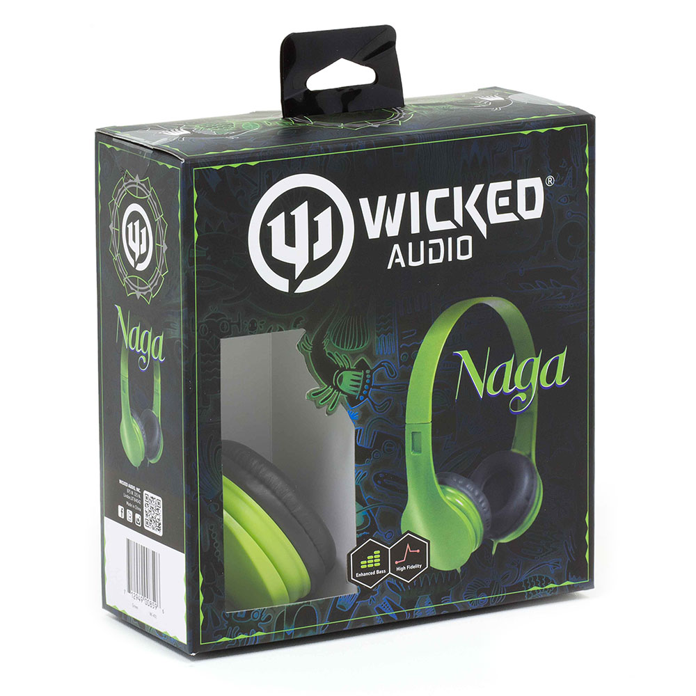 WICKED AUDIO Høretelefoner Naga Grøn