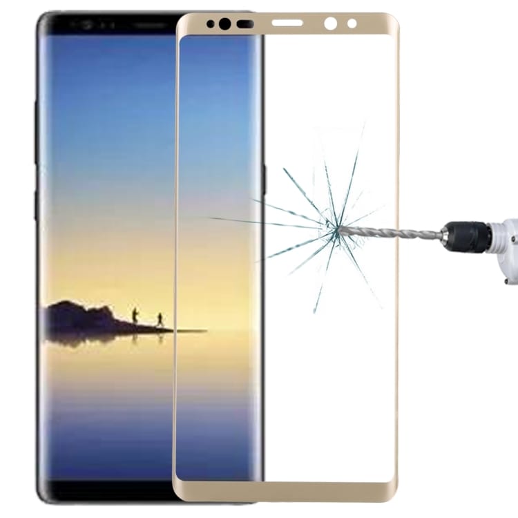 Buet skærmskåner i hærdet glas Samsung Galaxy Note 8 - Guld