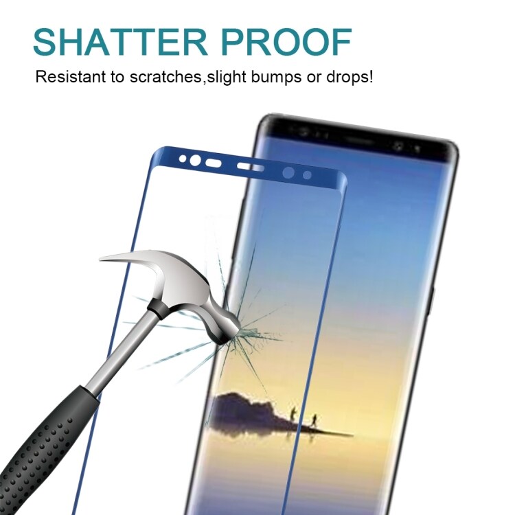 Buet skærmskåner i hærdet glas Samsung Galaxy Note 8 - Blå
