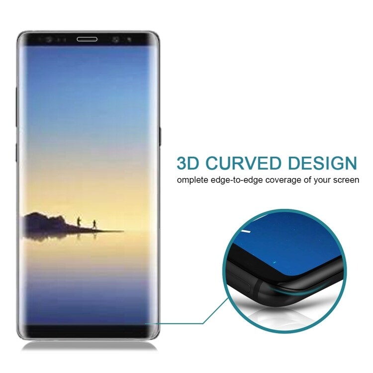 Buet skærmskåner i hærdet glas Samsung Galaxy Note 8 - Transparent
