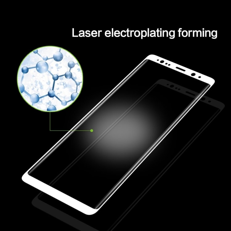MOFI Helskærmskåner hærdet glas Samsung Galaxy Note 8 - Hvid