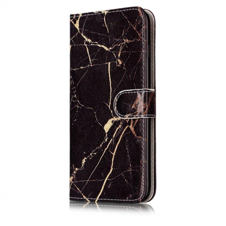 Sort Marmor Tegnebog iPhone 8 Plus & 7 Plus