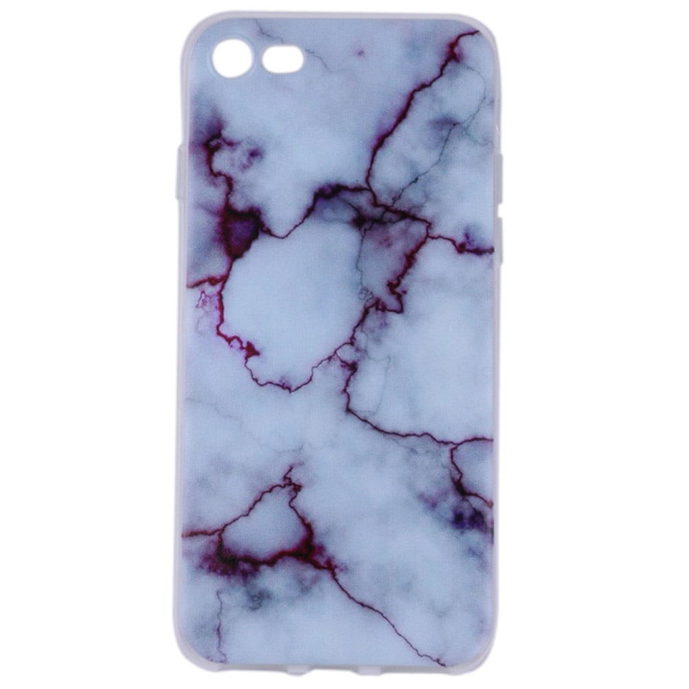Bakcover Marmor iPhone 7 - Hvid