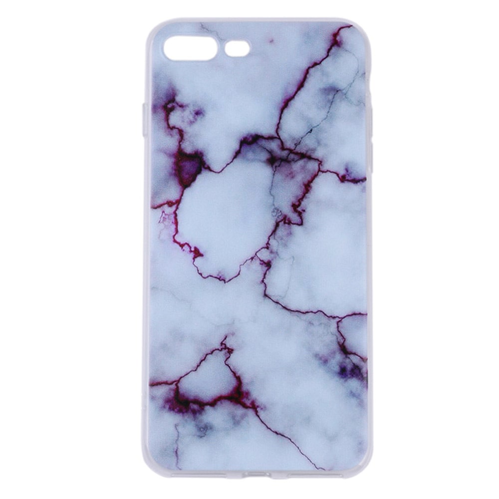 Bakcover Marmor iPhone X - Hvid