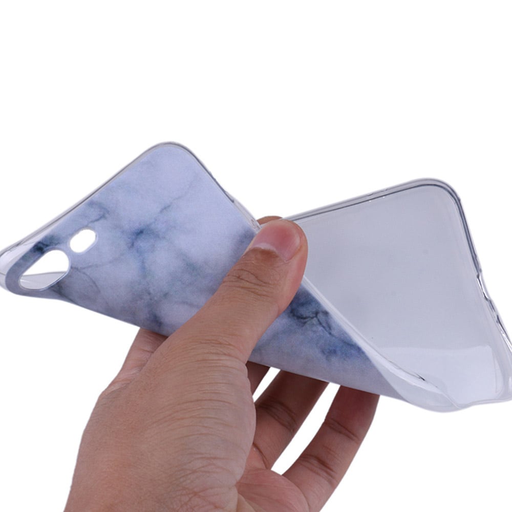 Bakcover Marmor iPhone 8 Plus - Grå