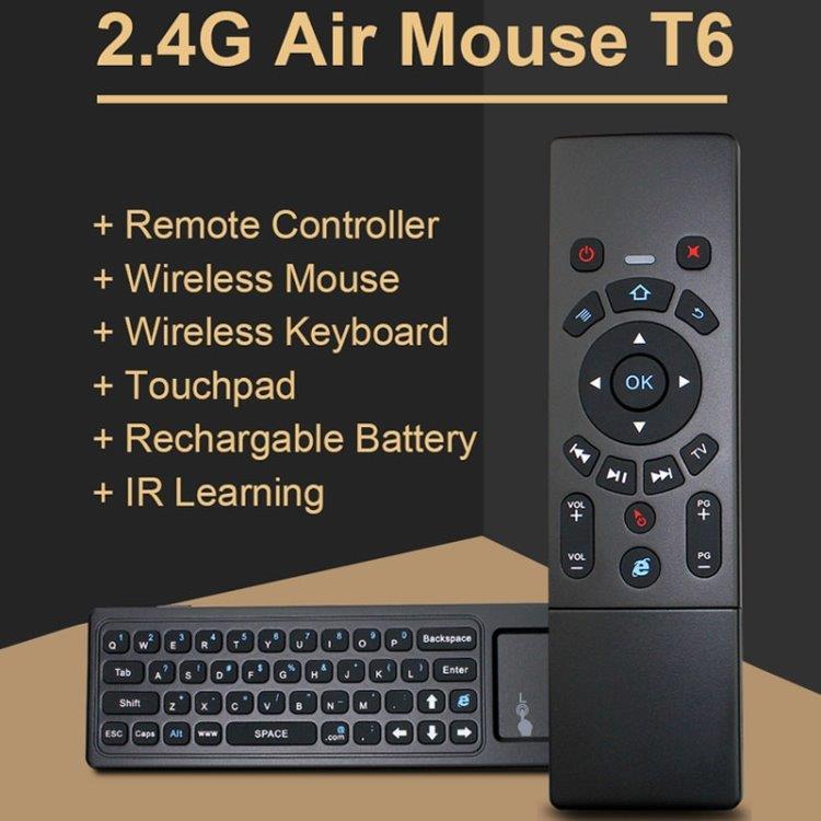 Air Mouse 2.4GHzTrådløst Tastatur Touchpad & IR Indlæring
