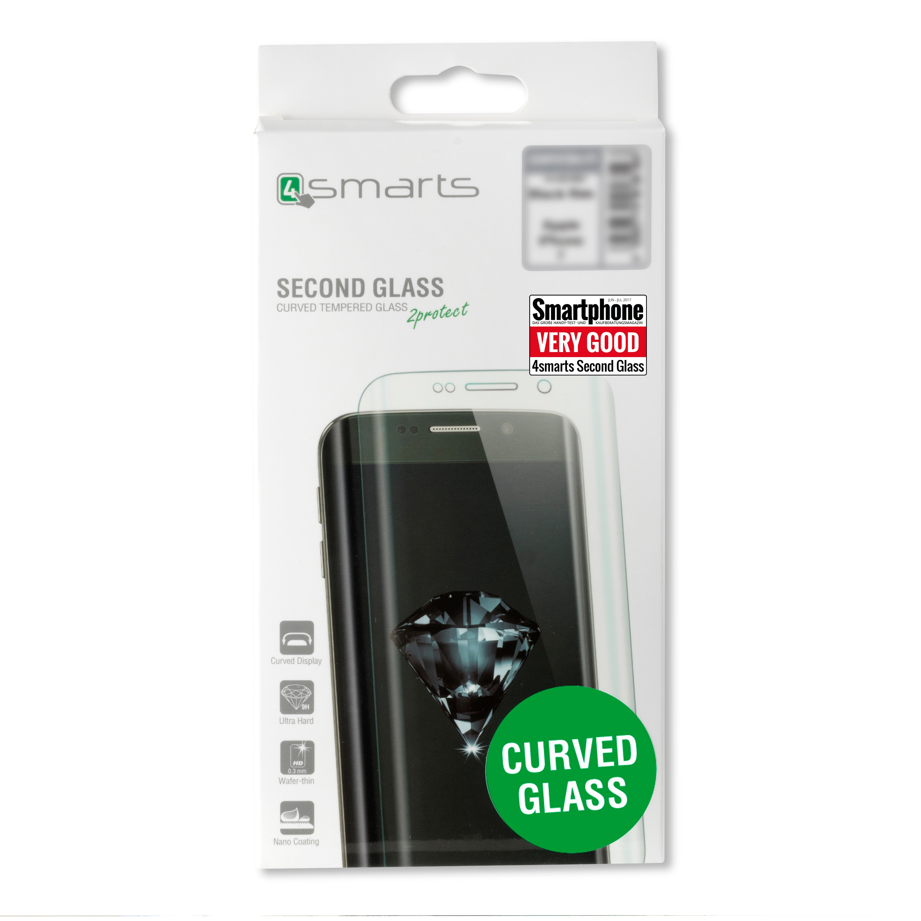 Hærdet Glas 4Smarts til iPhone 8