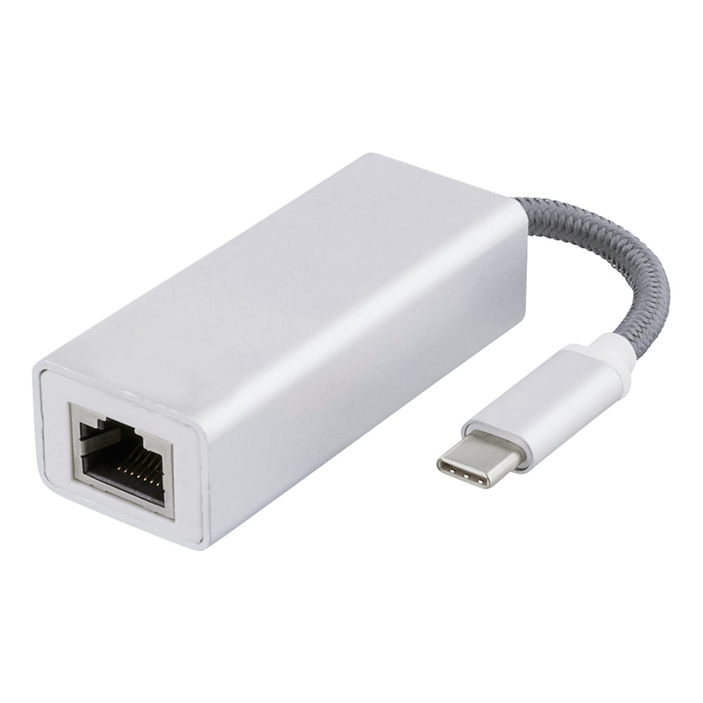 USB-C Netværksadapter, Gigabit, RJ45 Sølv