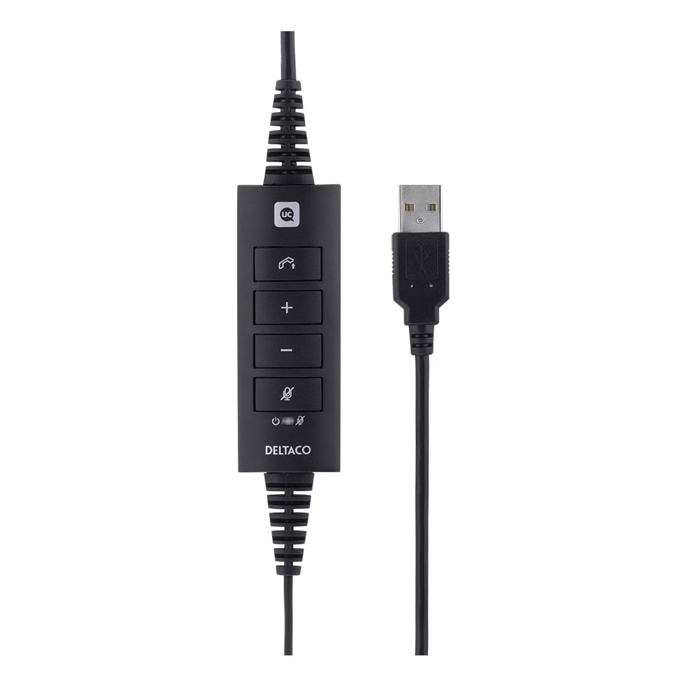 DELTACO USB-headset Til Kontoret
