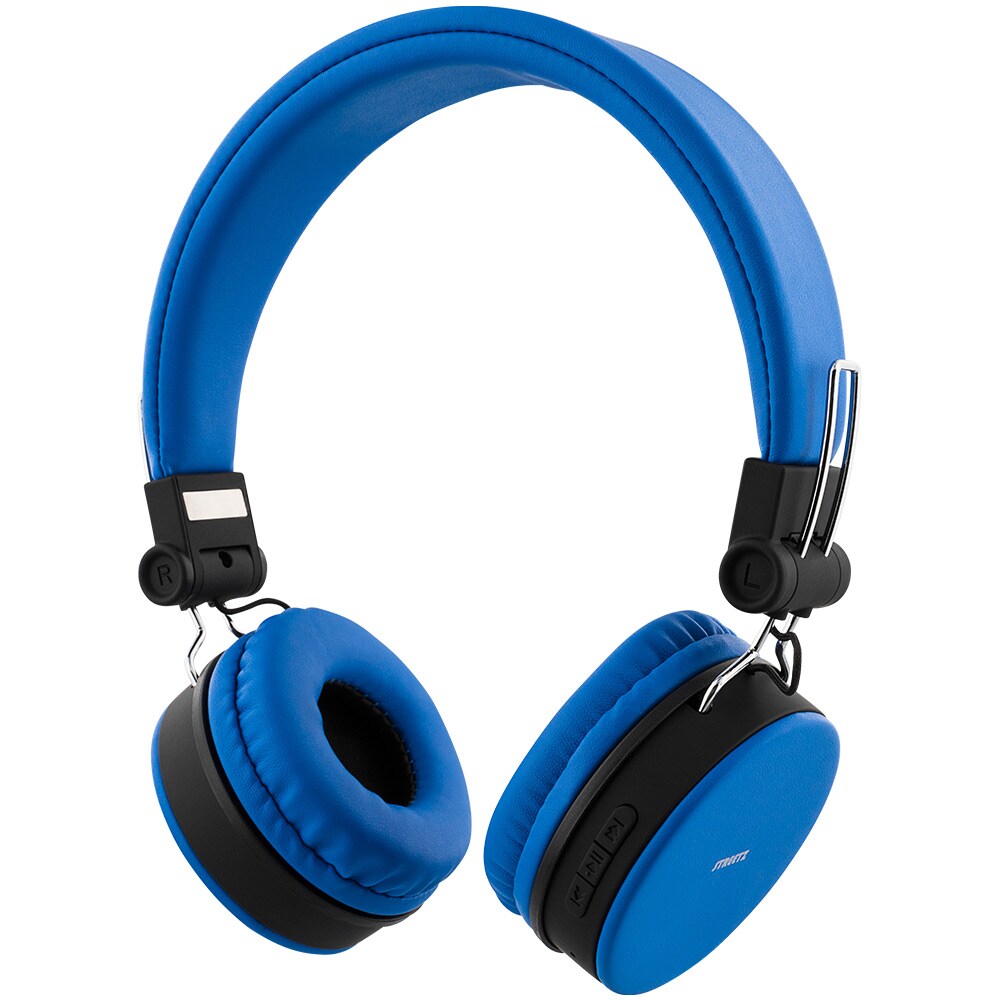 STREETZ Sammenklappelige Bluetooth-hovedtelefoner med Mikrofon Blå