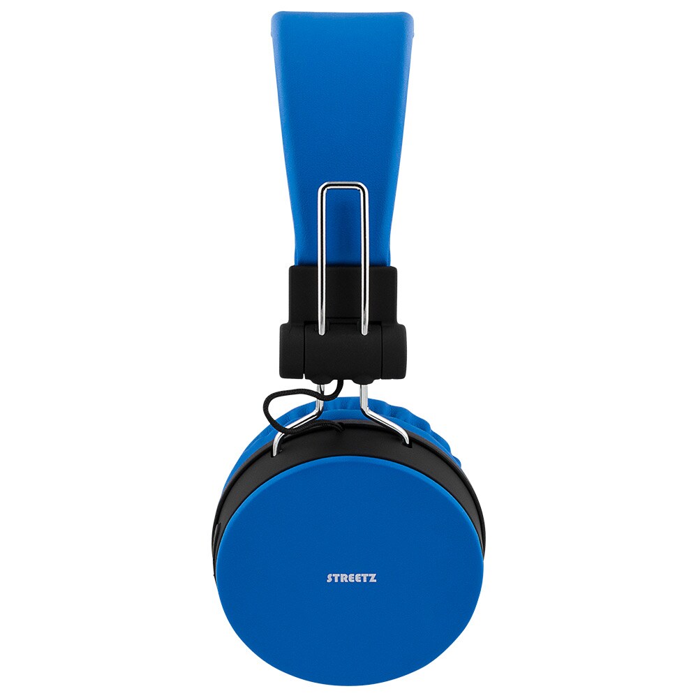 STREETZ Sammenklappelige Bluetooth-hovedtelefoner med Mikrofon Blå