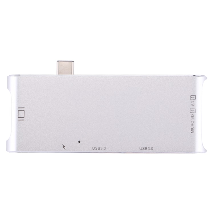 Kortlæser med USB C-Hub HDMI & RJ45 & 2 x USB 3.0 & Micro SD