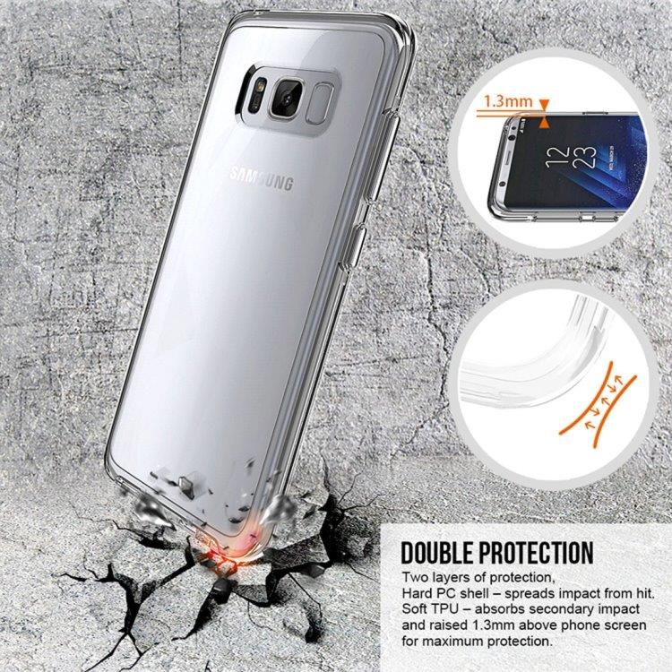 Crystal Case Samsung Galaxy S8 med Metalknapper