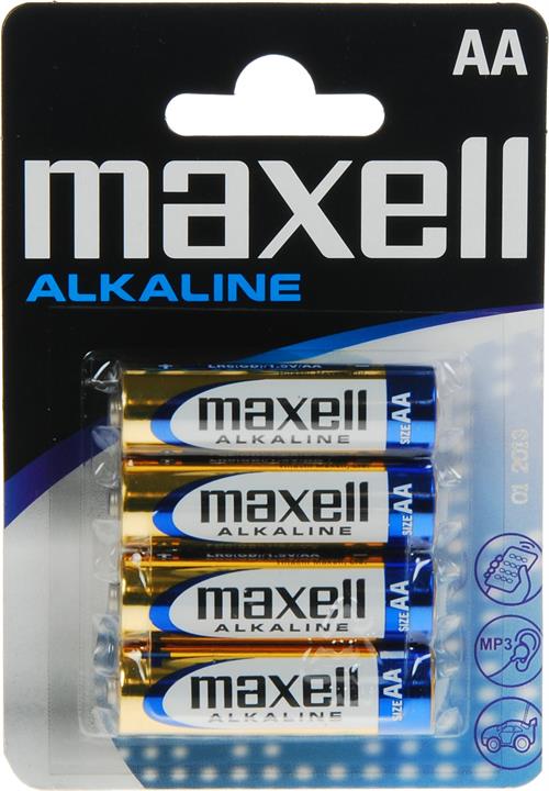 Pakke med 4 stk. AA MAXELL Batterier Af Høj Kvalitet