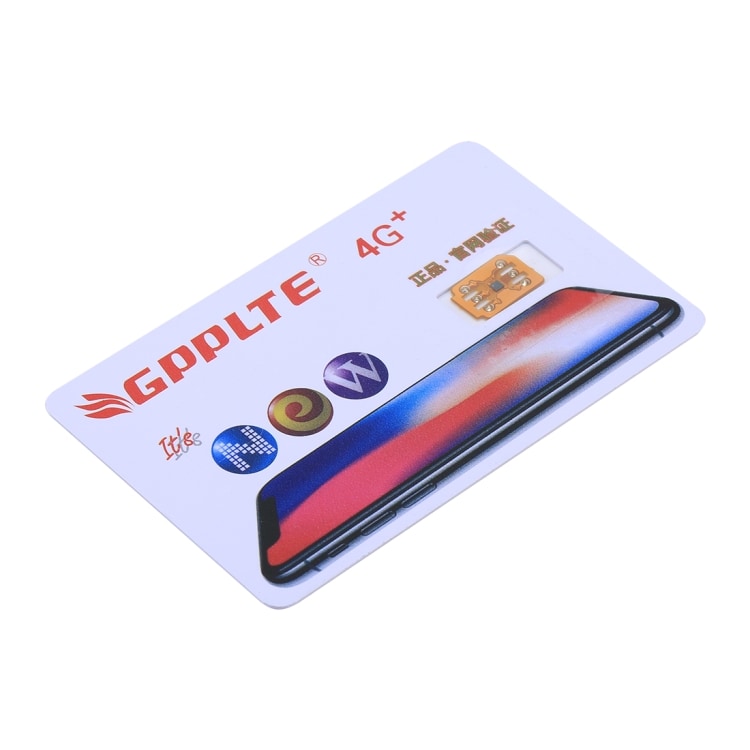 Aktiveringskort GPPLTE 4G+ PRO 3 for iPhone X/XS / 8 / 7 / 6