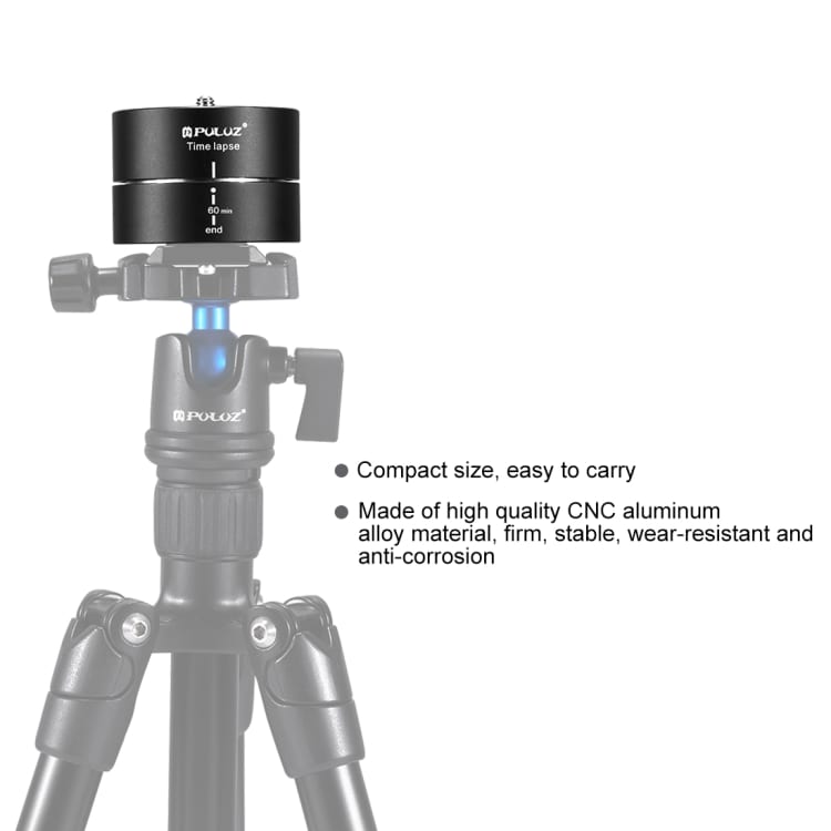 Kamerastativ-adapter 360 graders Rotation 60 Minutter