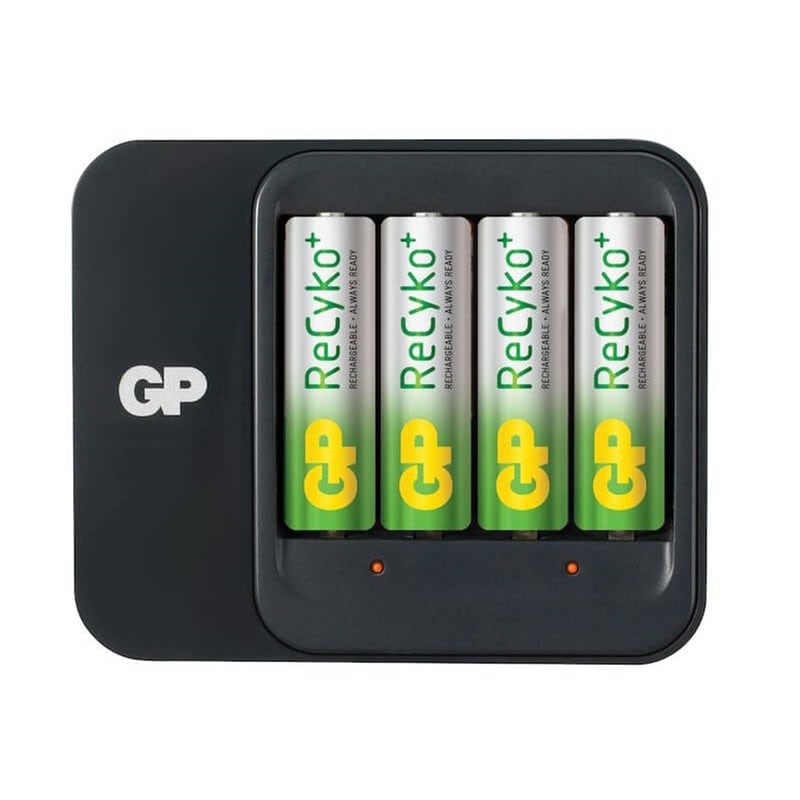 GP Batterilader ReCyko AA/AAA Inkl 4 stk. 2100mAh AA NiMH