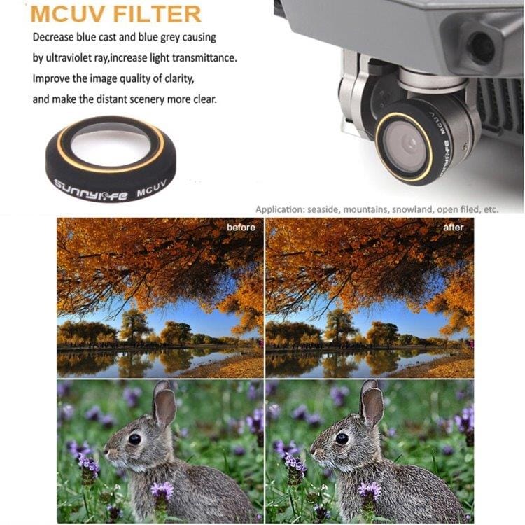 MCUV Linse Filter til DJI Mavic Pro