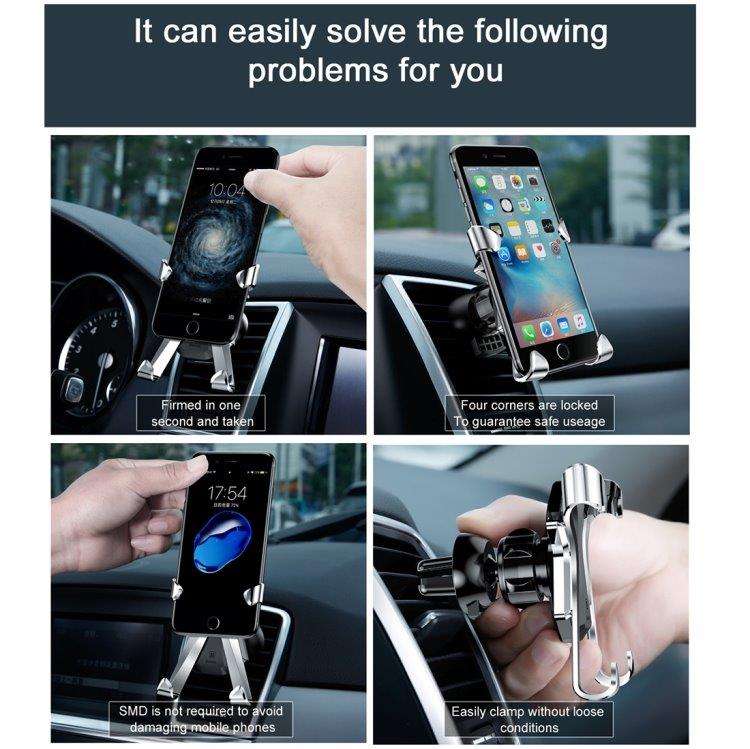 Universalt fæste for mobiltelefoner i bil