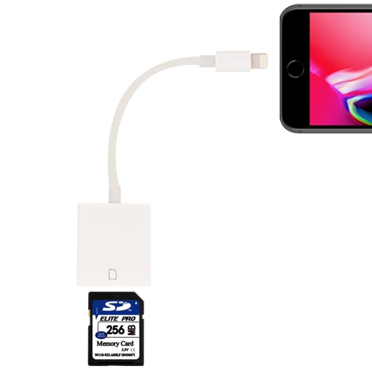 iPhone / iPad kortlæser SD memorycard - Køb 24hshop.dk