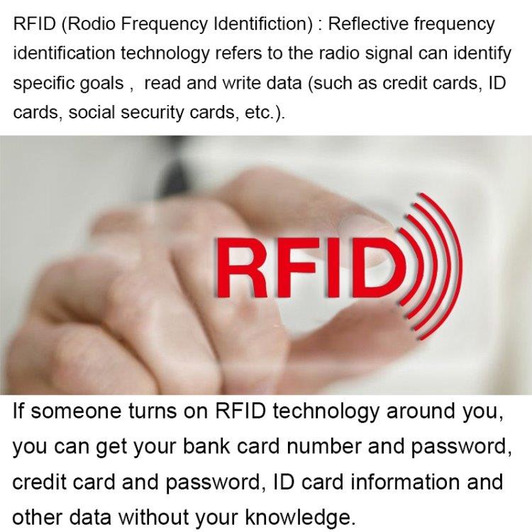 RFID Tegnebog med lynlås - 5 rum til kort