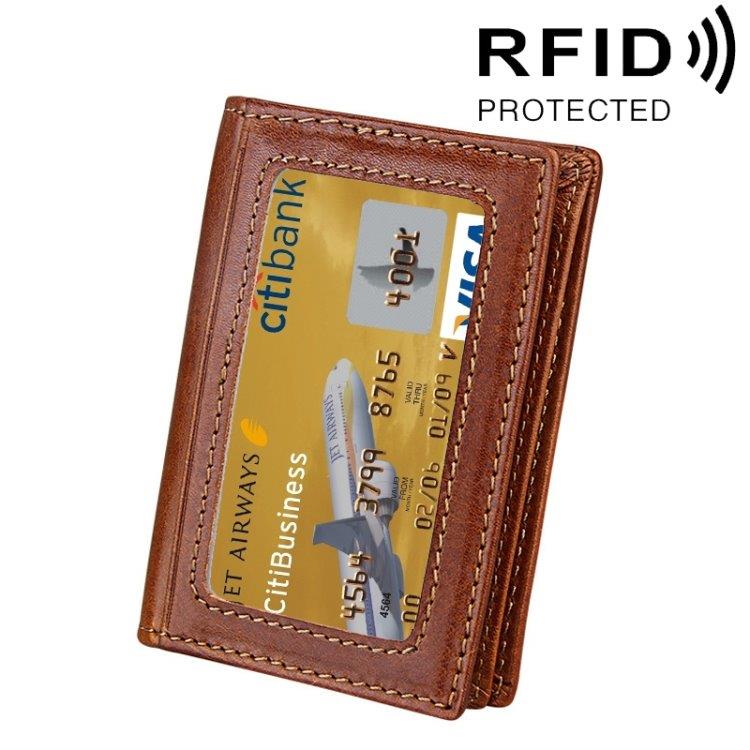 RFID Tegnebog - 5 kortrum + kørekort
