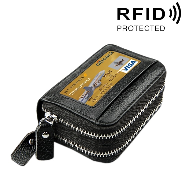 RFID Håndtaske i ægte skind