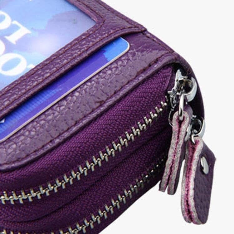 Sort Tegnebog med RFID beskyttelse - Mange rum