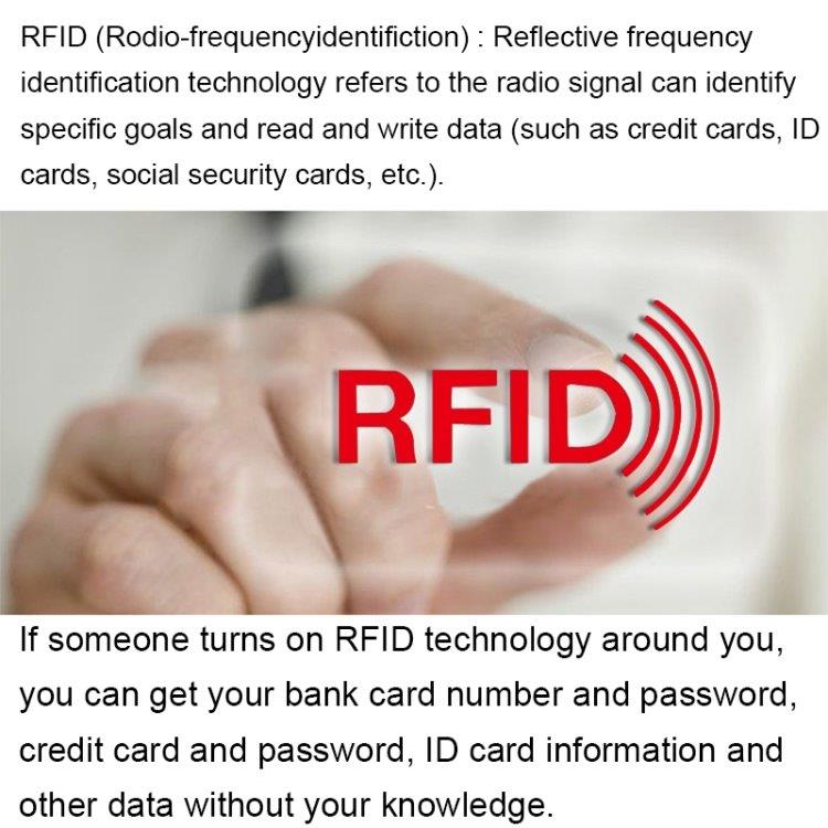 Sort Tegnebog med RFID beskyttelse - Mange rum