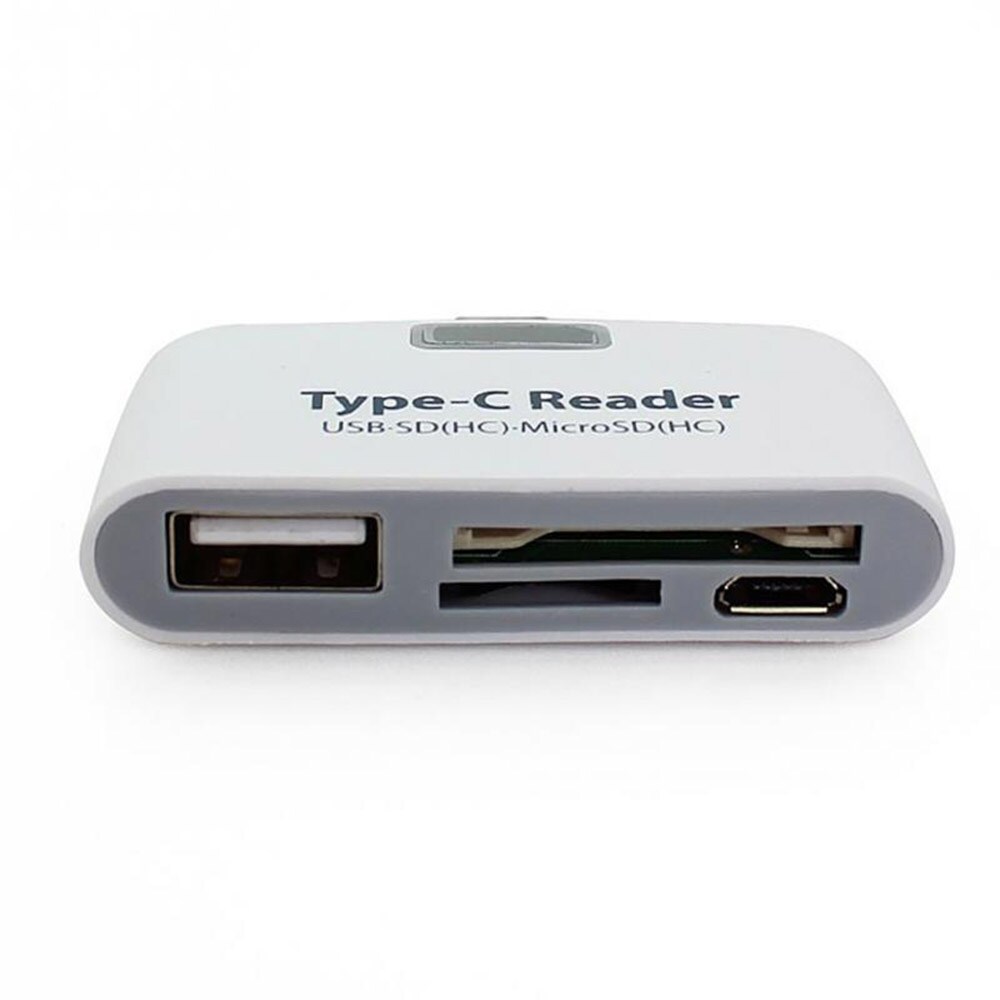 3-i-1 Kortlæser med USB 3.1 Type C - MicroSD / USB-hukommelse OTG