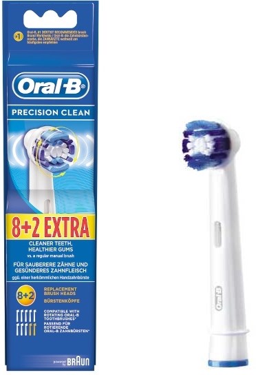 Braun Oral-B Tandbørstehoved Refill 8 + 2 Pakke