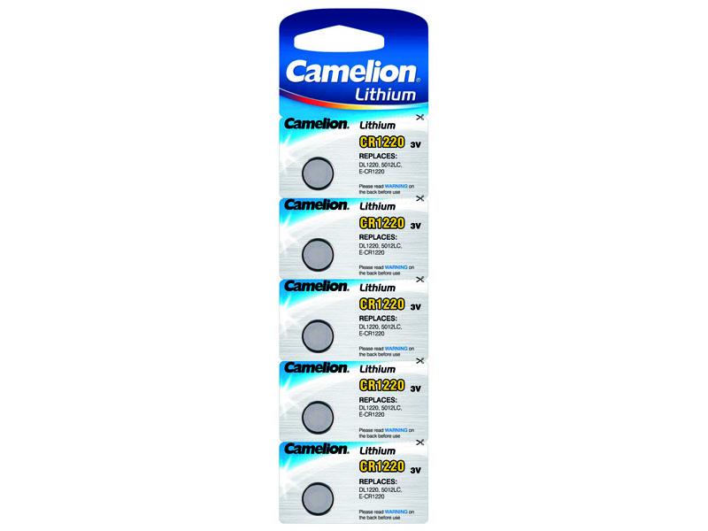 Camelion CR1220 / DL1220 Knapcellebatteri Pakke med 5 stk.