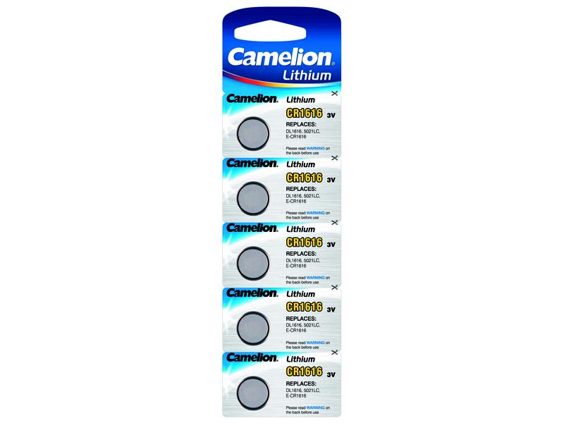 Camelion CR1616 / DL1616 Knapcellebatteri Pakke med 5 stk.