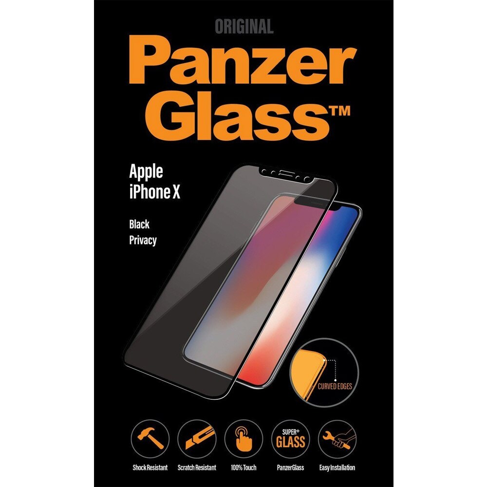 PanzerGlass Screenprotector PREMIUM PRIVACY iPhone X/XS Sort