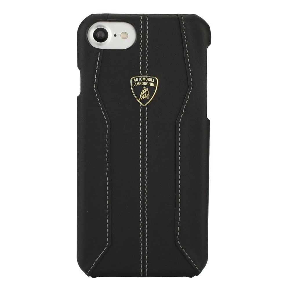 Lamborghini Huracan D1 Leather Case iPhone 7/6S/6 Sort