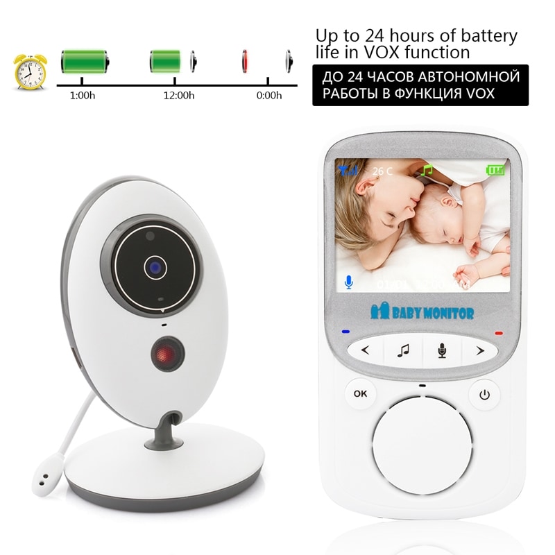 Elektronisk Babyalarm / Babymonitor - 2-vejs Kommunikation Night Vision