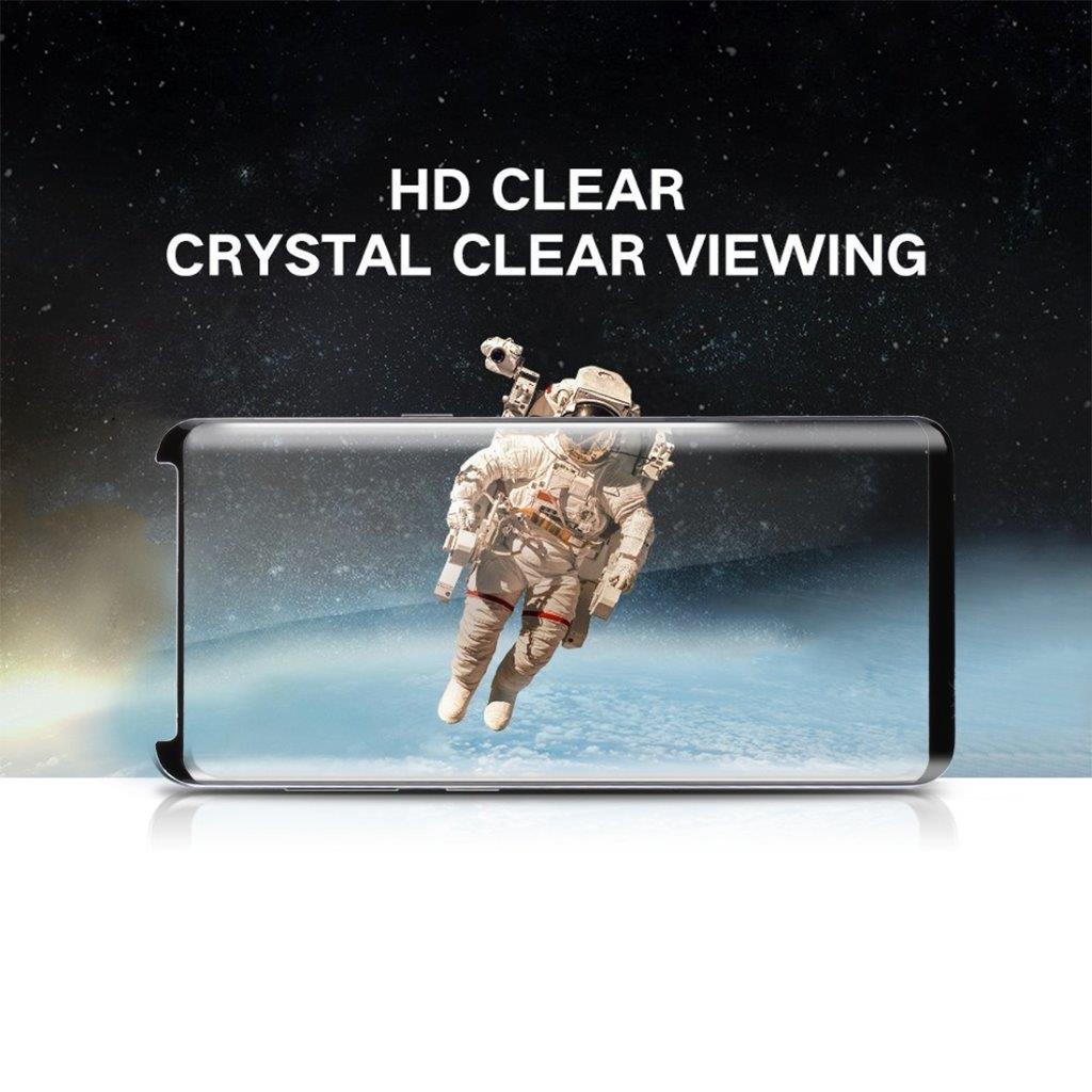 Sort Skærmbeskyttelse Hærdet Glas Samsung Galaxy S9