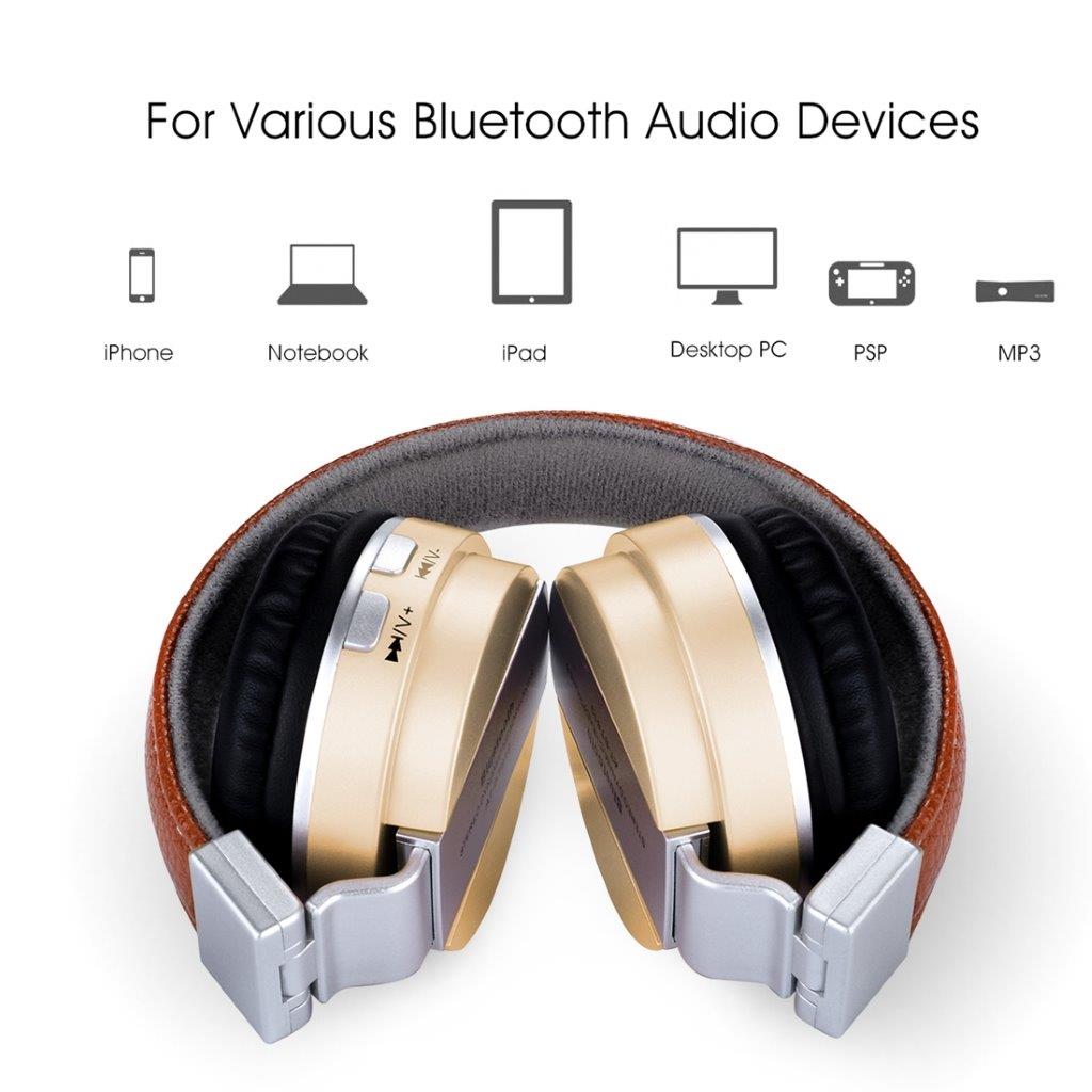 Guld Retro Bluetooth Headset til Mobiltelefon