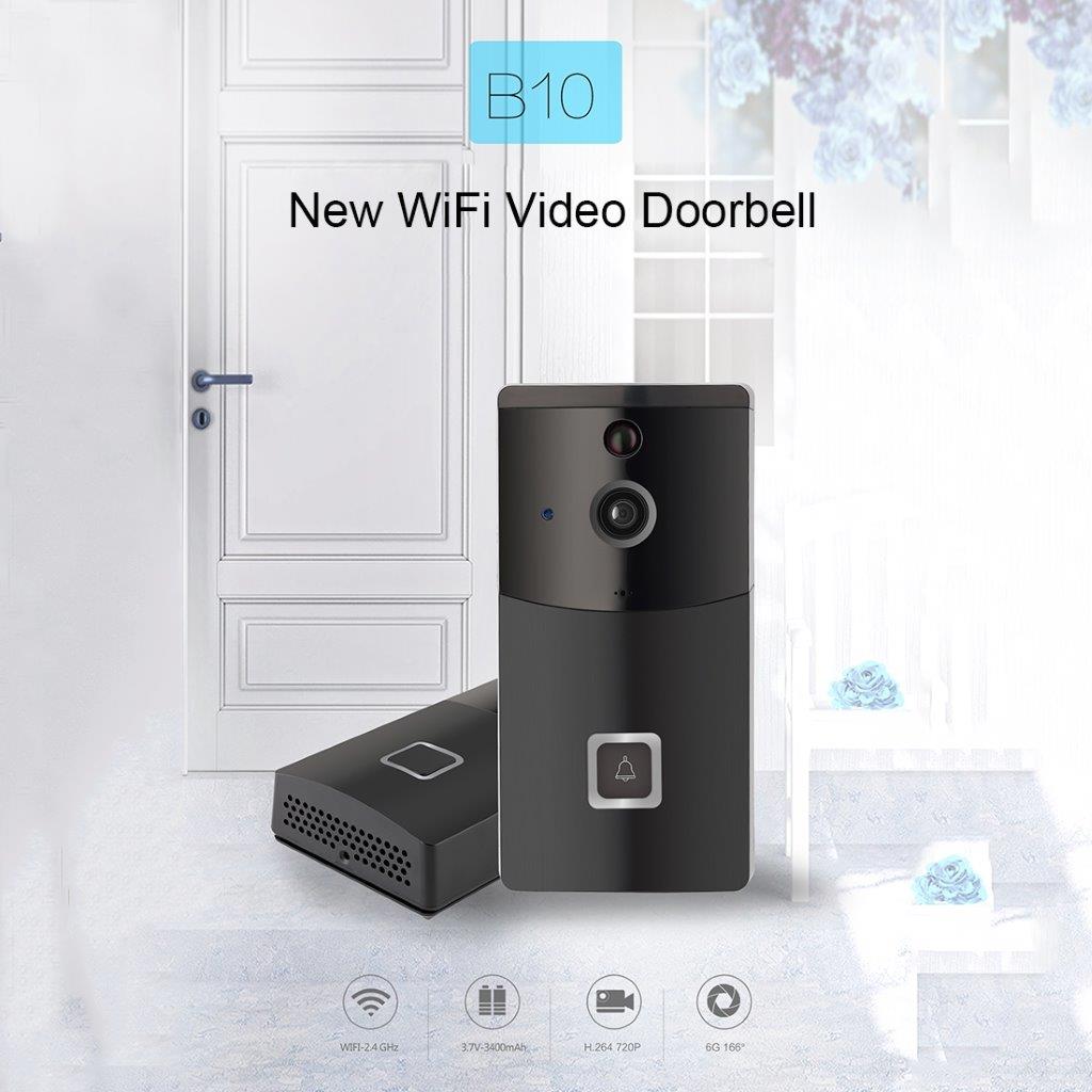 Wi-Fi Dørklokke med Kamera 2.4GHz 720P - Mobilapp
