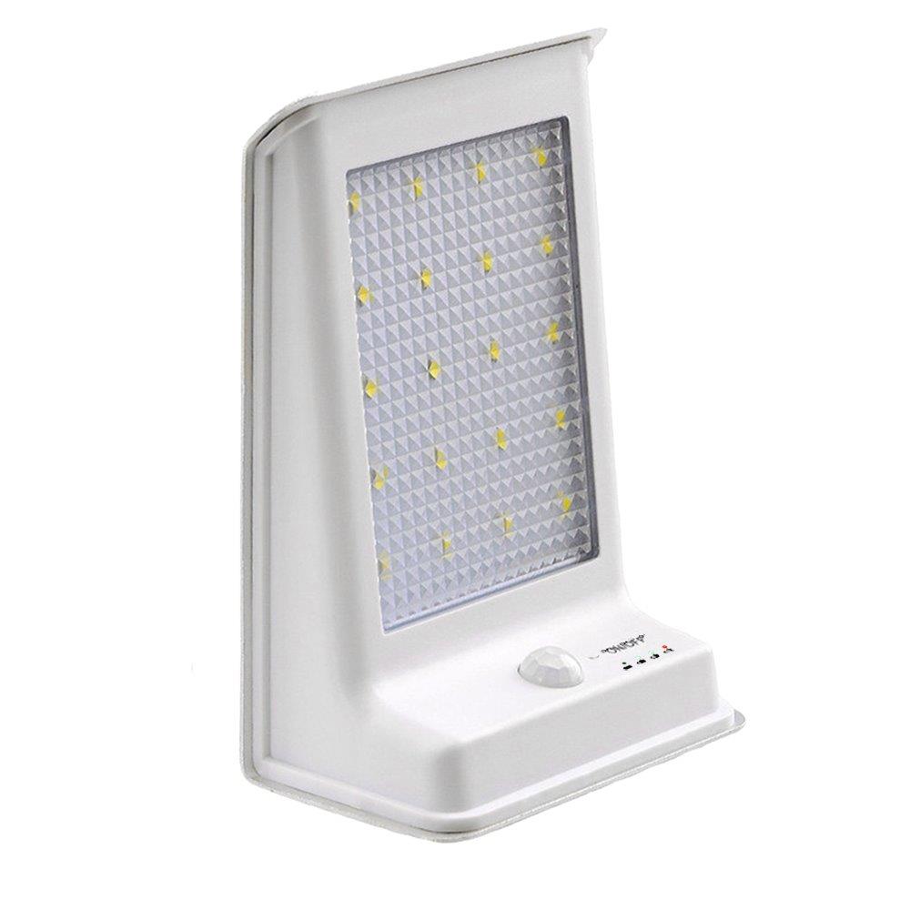 Sensorstyret LED solcellelampe for husvæg