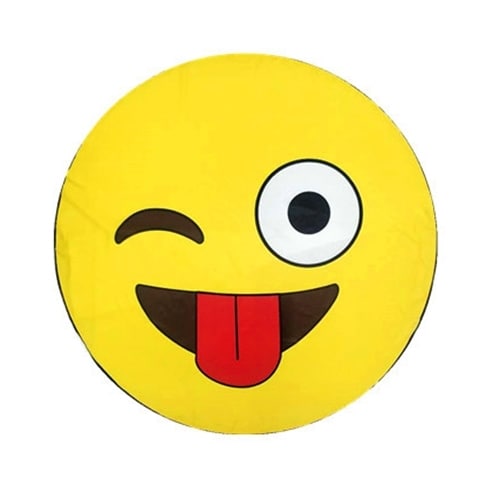 Rundt Emoji Badelagen - 150 x 150 cm