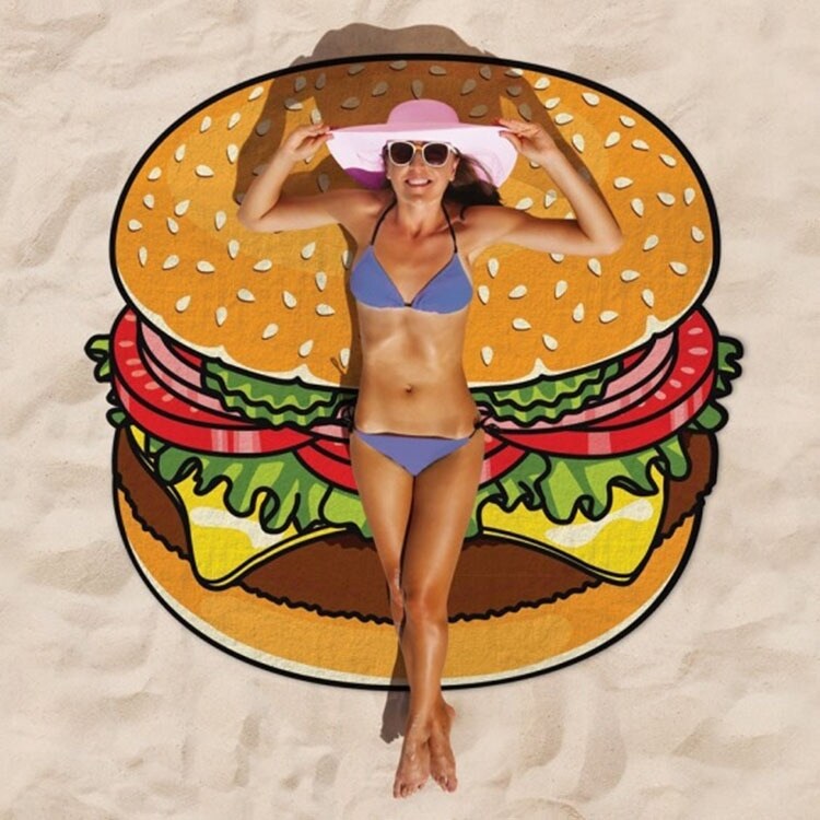 Strandhåndklæde Hamburger 150 cm