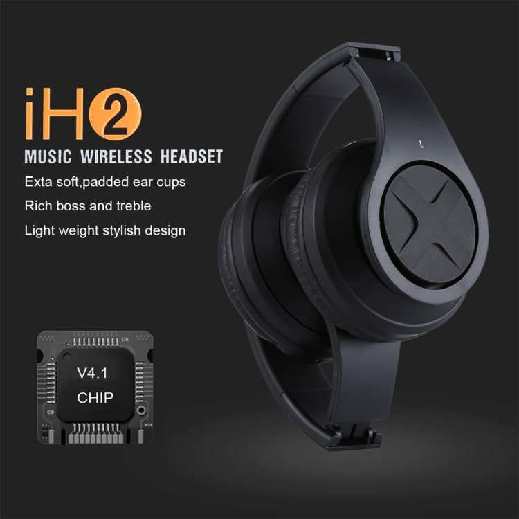 OVLENG iH2 Bluetooth Stereo Headset - Sort
