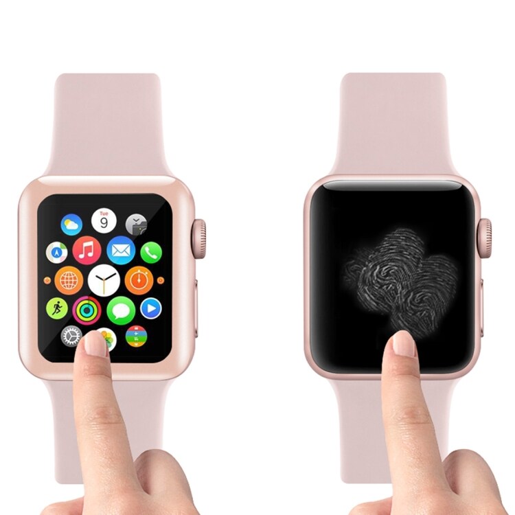 Rosa Skærmskåner i hærdet glas Apple Watch Series 3 42mm